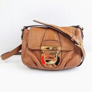 Michael Kors Tan Pebble Charlton Crossbody Bag